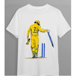 Dhoni Tshirt | Virat Tshirt | Rohit Tshirt | Tshirt For Boys | White Printed Tshirt